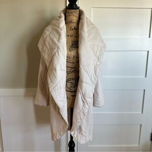 Young Fabulous & Broke YFB Womens M/L Sandrine Cream Quilted Cocoon Jacket